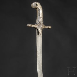 Shamshir mit Silberscheide, balkantürkisch, um 1800