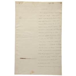 Napoleon I - a speech signed by his own hand, Lützen, 3.5.1813