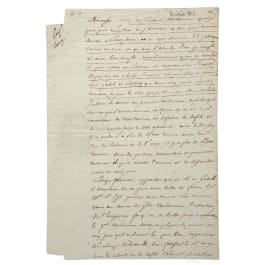 Napoleon I - a letter signed by his own hand, Zittau, 20.8.1813