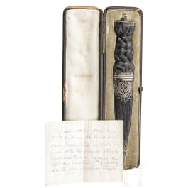 A Scottish presentation dagger from General Elliot, 1885