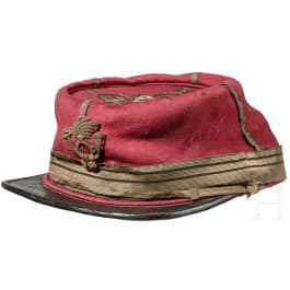 A cap for a senior officer of the "Guide Garibaldine", circa 1860