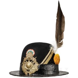 A bombetta (hat) of the Guardia di Finanza, late 19th century