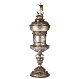 King Ludwig II of Bavaria - a sailing prize presented by the King in 1884 Gustav Memmert (silversmith 1890)