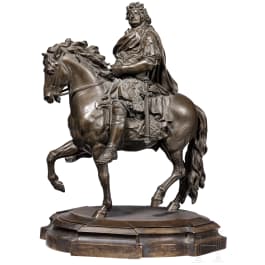 A monumental equestrian figure of the Great Elector (1620 - 1688) in antique costume