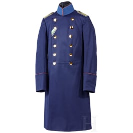 An overcoat for a Saxon doctor with the rank of First Lieutenant, dated 1914