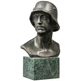 Fritz Paul Zimmer (1895 - 1975) - a bronze bust of a soldier