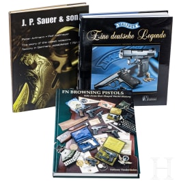 Three books on handguns (Vanderlinden, Arfmann/Kallmeyer, Kersten)