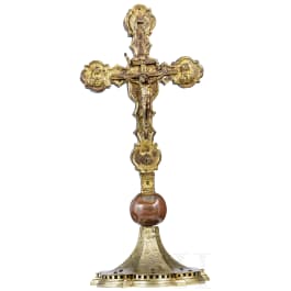 Großes gotisches Vortragekreuz (Prozessionskreuz), Italien, um 1500