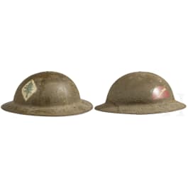 Two steel helmets M 17