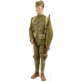 Uniform eines Artilleristen der US-Army im 1. Weltkrieg