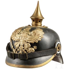 Helm für Mannschaften im 1. Hannoverschen Infanterie-Regiment Nr. 74, datiert 1899