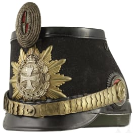Tschako für Reserveoffiziere im Mecklenburgischen Jäger-Bataillon Nr. 14