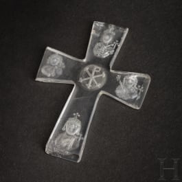 Bergkristall-Kreuz mit Kaiserbildnissen, byzantinisch