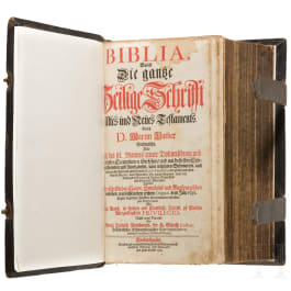 A large German Martin Luther Bible, Sondershausen, 1716