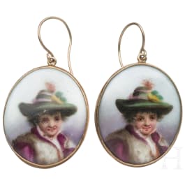Ein Paar Ohrringe, um 1900