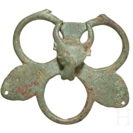 An early Byzantine strap junction with bull's head, 6th - 7th century