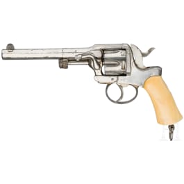 A Belgian System Chamelot et Delvigne revolver, ivory grips, circa 1885