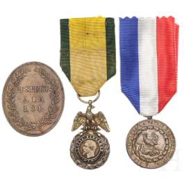 Three medals, 19th century