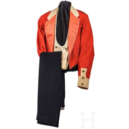 Gesellschaftsanzug "Mess dress uniform" für einen Captain, um 1900