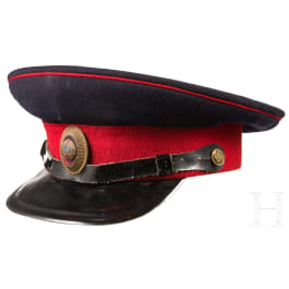 Schirmmütze für Offiziere der sowjetischen Miliz, Sowjetunion, um 1950-55