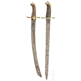 A German sabre and palash, 2nd half of the 18th century