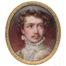 Ludwig I as Crown Prince - a portrait medallion, 1st third of the 19th century