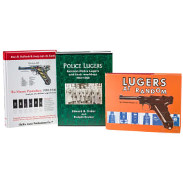 Three classic books on Luger pistols