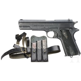 A Kongsberg "Colt", Mod. 1914, "Occupation Variation", Wehrmacht, with belt and magazine pouch