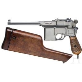 Mauser C 96, Conehammer, Westley Richards, with shoulder stock