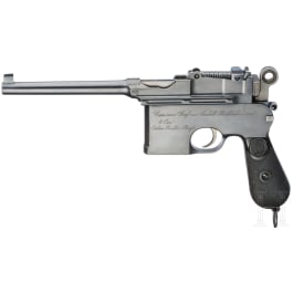 Mauser C 96 Mod. 1900 "Flatside", milit&auml;rische Geschenkwaffe