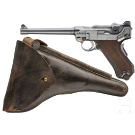 A Luger pistol Mod. 04 (1906) by DWM, with holster