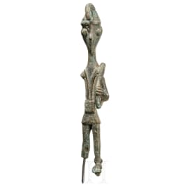 A Sardinian Nuragic bronze archer, 8th - 7th century B.C.