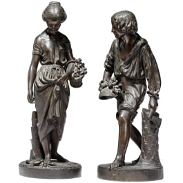 Charles Cumberworth (1811-52) – zwei Bronzefiguren