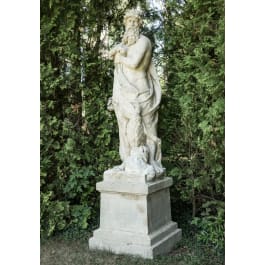 Lebensgroße Skulptur des Zeus, deutsch, um 1900