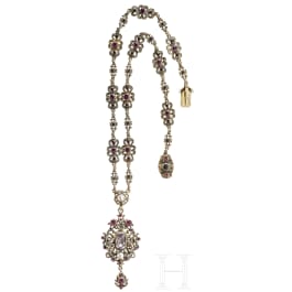 Amethyst-Kette, um 1880