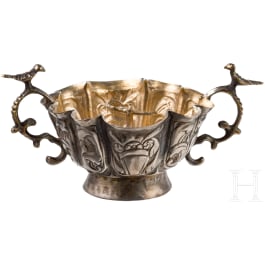 Weinprobierschale (Tscharka, Trinkgefäß), wohl deutsch, Augsburg, um 1650