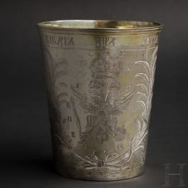 Bedeutender Silberbecher, Moskau, Meister "EF", 1721