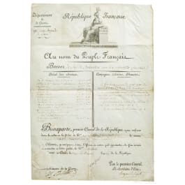 Napoleon I. - eigenhändige Unterschrift als 1. Konsul, 1803