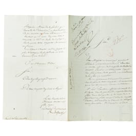 Napoleon I. - eigenhändige Apostille vom 31.10.1810