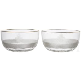 King Manuel II of Portugal - two noble finger bowls