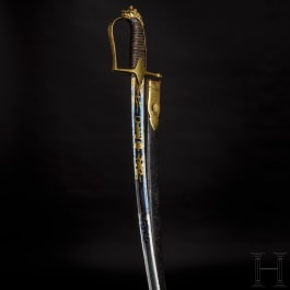 Säbel für Offiziere der Bürgerwehr, Trageweise um 1840