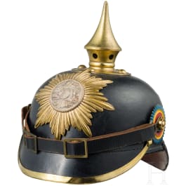Helm für Mannschaften im Großherzoglich Mecklenburgischen Grenadier-Regiment Nr. 89, um 1900