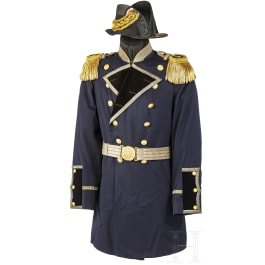 A gala uniform ensemble for a naval chief engineer, circa 1910