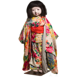 A Japanese ichimatsu-doll, Taishō period (1912 - 1926)