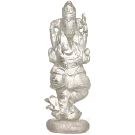 A Nepalese rock crystal figurine of Ganesha, circa 1900