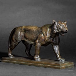 Antoine Barye - Schreitender Tiger, Paris, 19. Jhdt.
