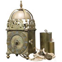 A lantern clock, probably London, 2nd half of the 17th century
