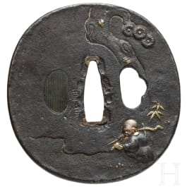 A Japanese tsuba, circa 1800
