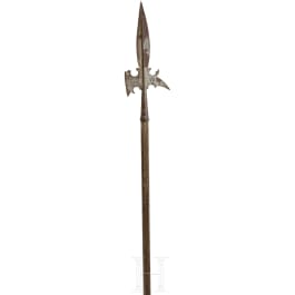 Jagdliche Helmbarte, deutsch, Ende 16. Jhdt.