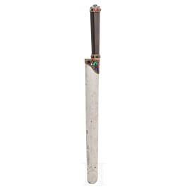 Steinverziertes Vorlegemesser, Frankreich, 19. Jhdt.